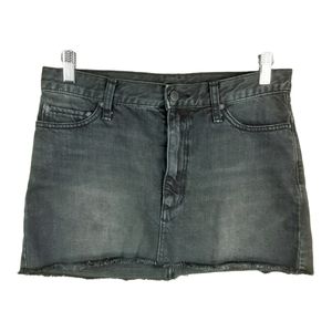Free people Black wash Denim Mini-skirt  Size 4